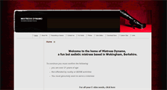 Desktop Screenshot of mistress-dynamo.co.uk